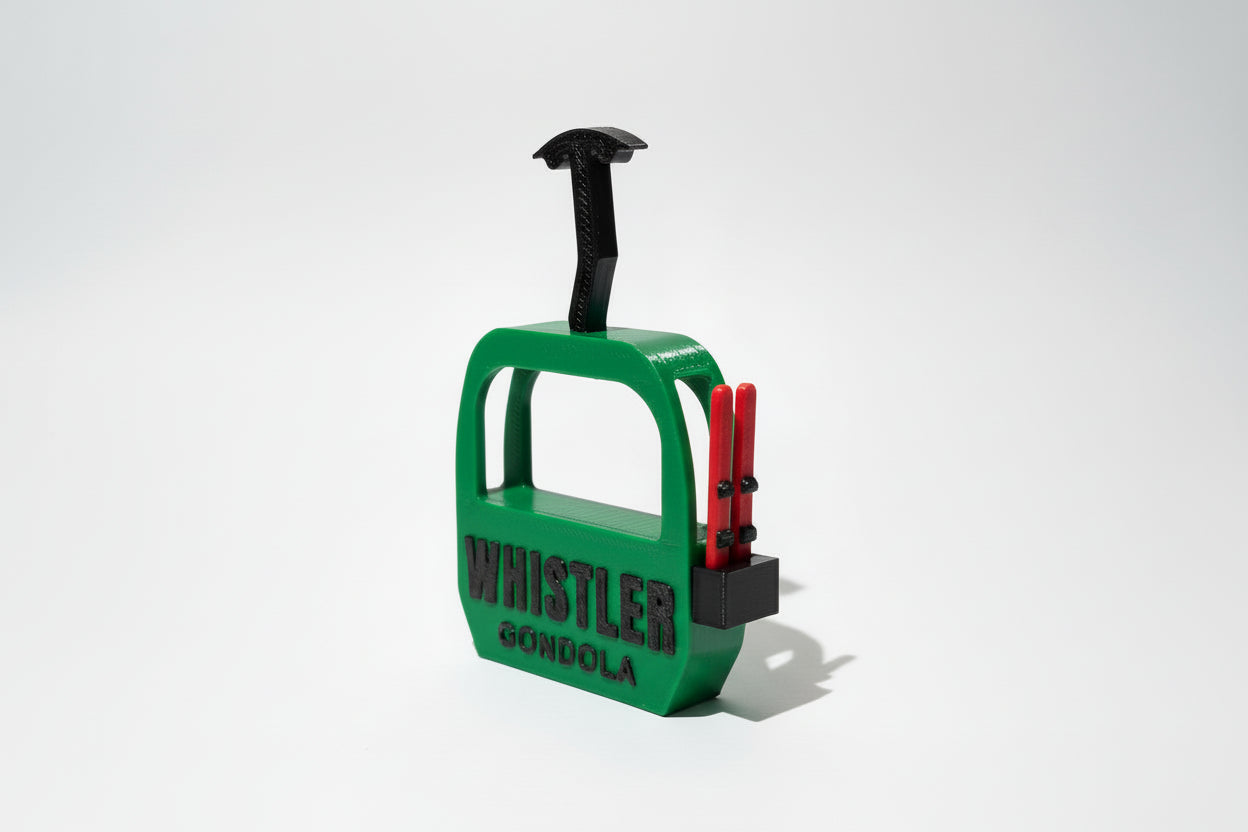 Whistler Gondola with Skis Magnet