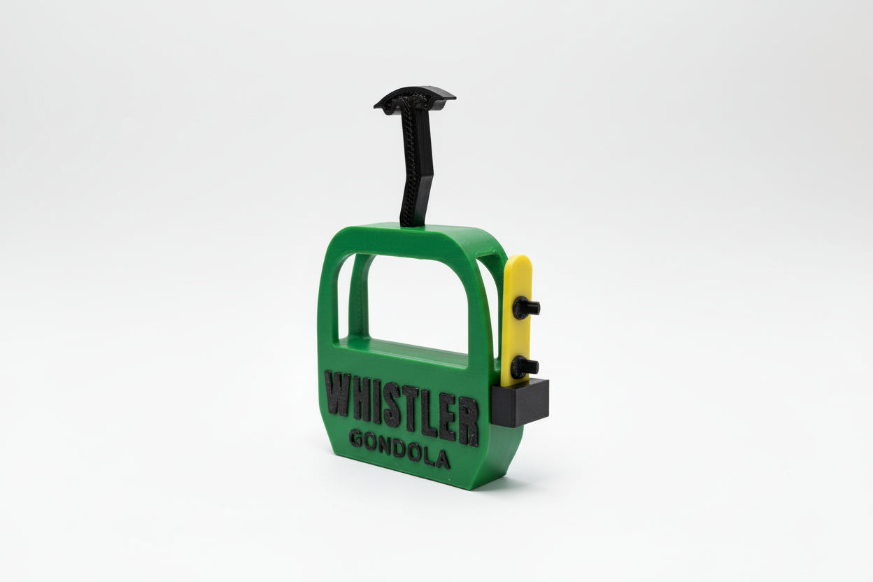 Whistler Gondola with Snowboard Magnet