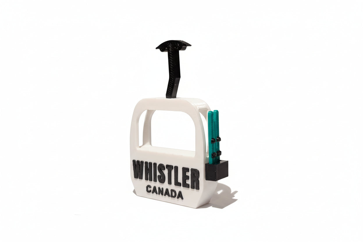 Whistler Gondola Canada with Skis Magnet