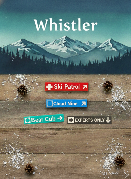 Whistler Blackcomb - Ski Magnet
