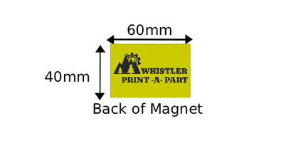 Whistler & Blackcomb Safety Ski Themed Sign Magnets