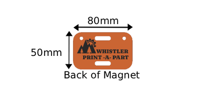 Whistler & Blackcomb Safety Ski Themed Sign Magnets