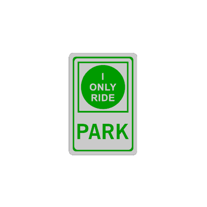 Whistler Trail Sign Magnets –  I Only Ride Park Edition