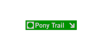 Whistler & Blackcomb Green Ski Run Themed Sign Magnets