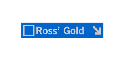 Whistler & Blackcomb Blue Ski Run Themed Sign Magnets