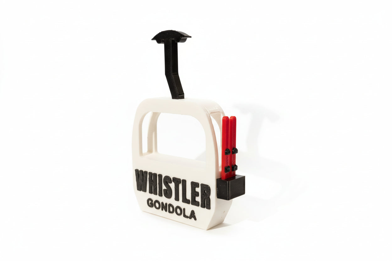 Whistler Gondola with Skis Magnet