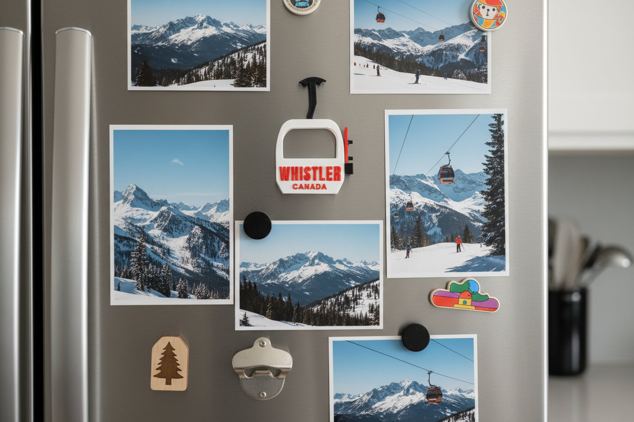 Whistler Gondola Canada with Snowboard Magnet - Wholesale
