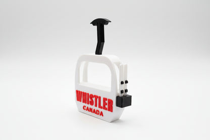 Whistler Gondola Canada with Skis Magnet