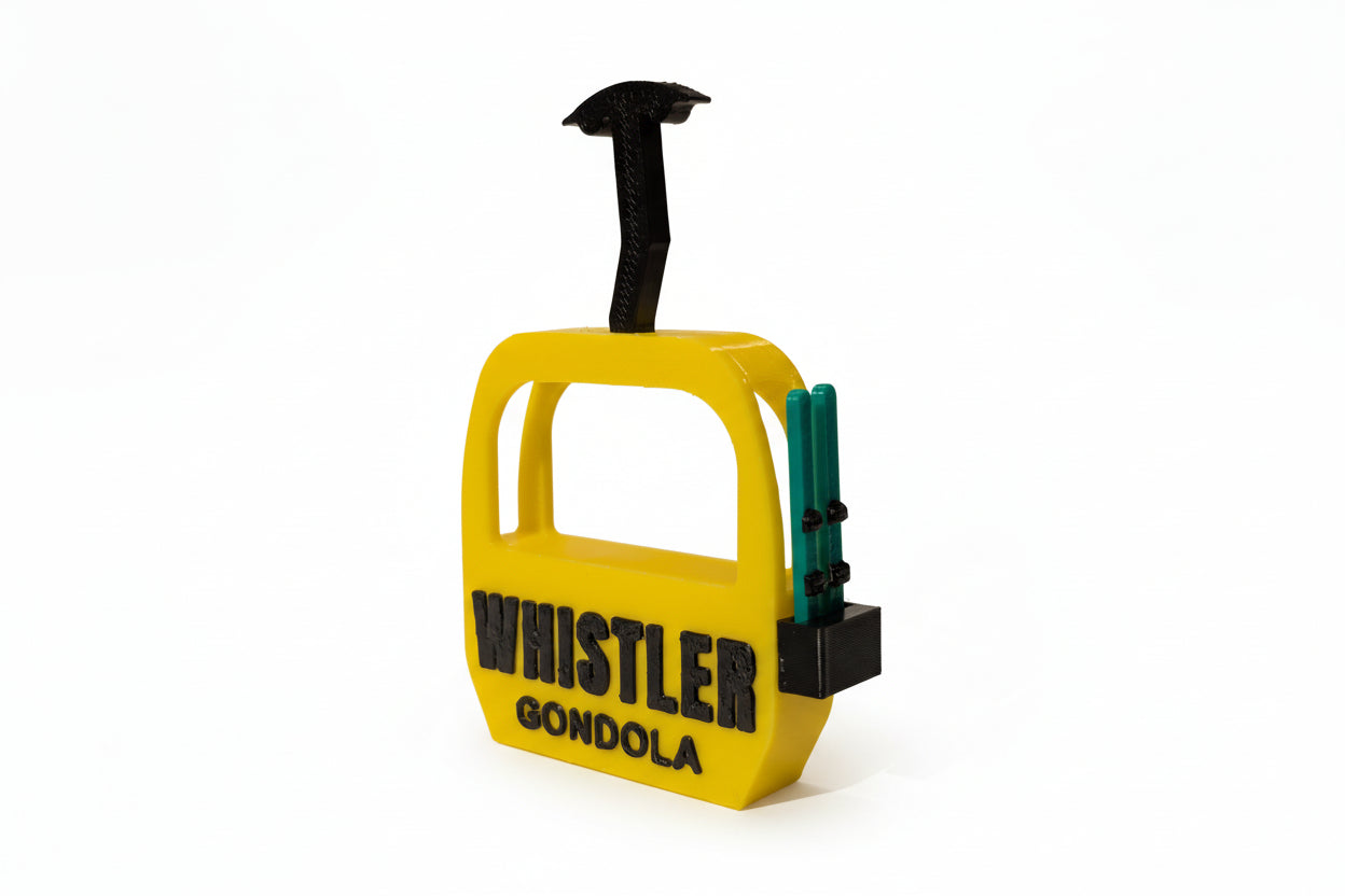 Whistler Gondola with Skis Magnet