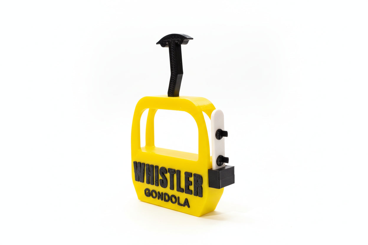 Whistler Gondola with Snowboard Magnet