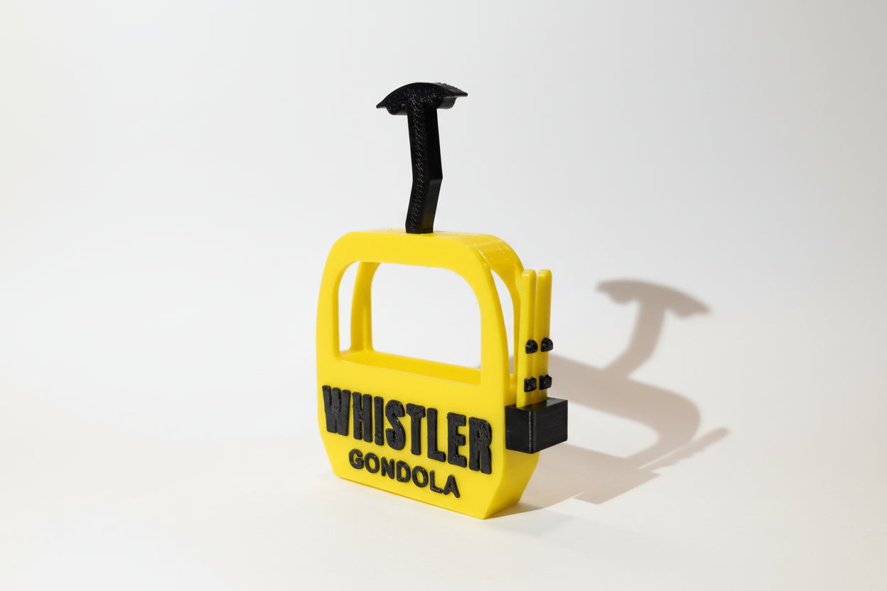 Whistler Gondola with Skis Magnet